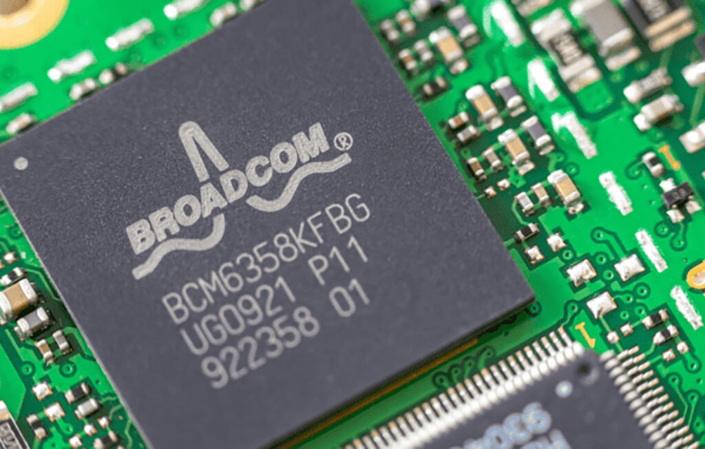 Broadcom AI networking systems supporting data center workloads.
